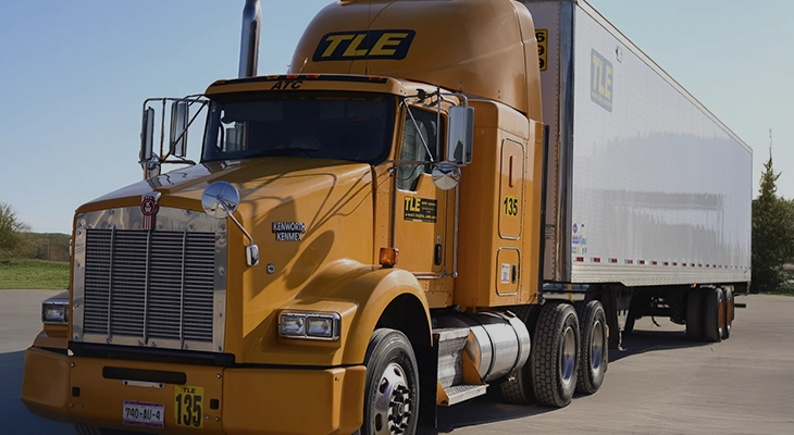 TLE tractor-trailer with a 53-foot dry van